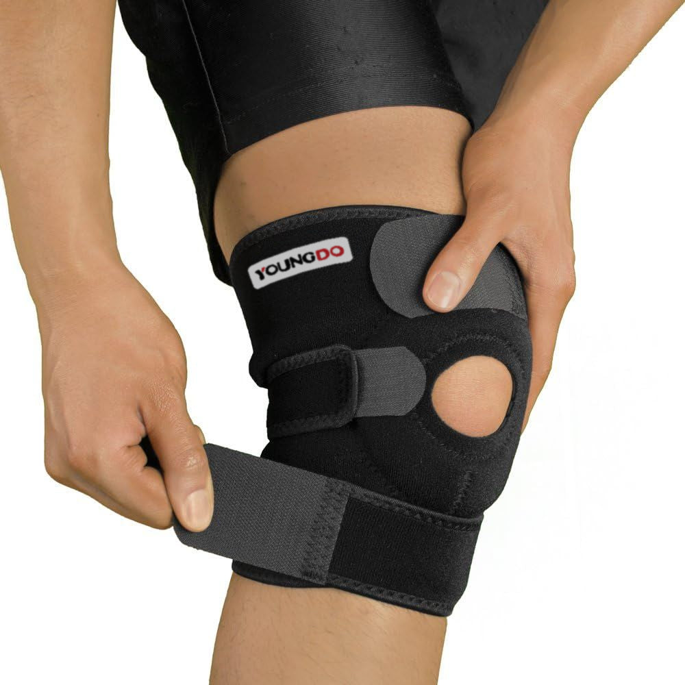 YOUNGDO Knee Braces for Knee Pain Women & Men - 2 Pack Knee Brace for Knee Pain Set