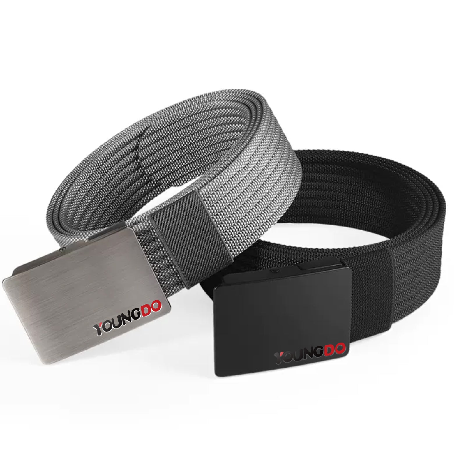 YOUNGDO web belt for men, 1.5 inch Nylon Buckle Belt