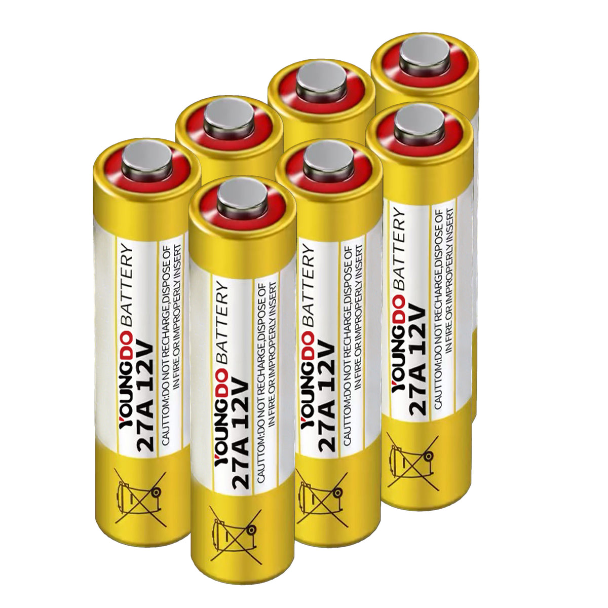 YOUNGDO 6-Count AA Batteries, Reclosable Packaging