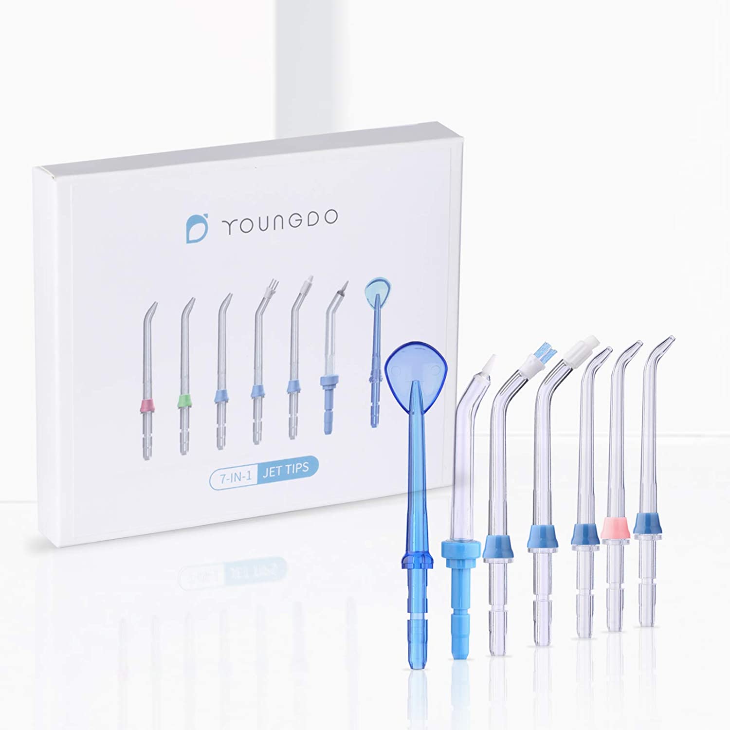 YOUNGDO Dental Jet Cleaning Nozzle, Replacement Jet Tips for Water Flosser Counter Irrigators